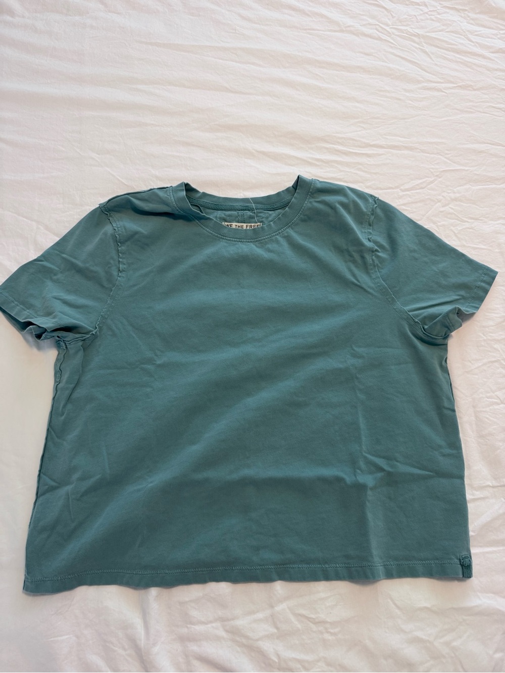 We The Free Short Sleeve Boxy Tee in Teal